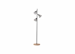 Brilliant Staande lamp Avia H150cm E14 - FSC - zwart & bruin- Andere Vloerlampen