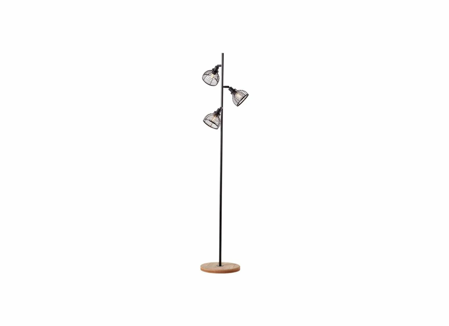 Brilliant Staande lamp Avia H150cm E14 - FSC - zwart & bruin- Andere Vloerlampen