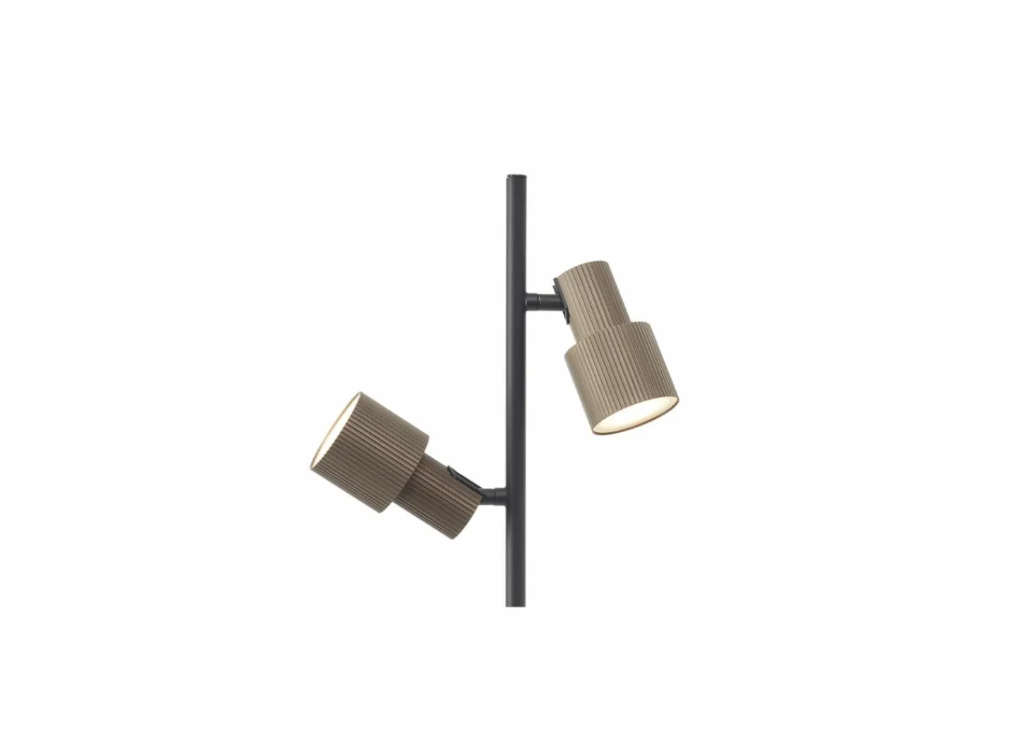 Brilliant Staande lamp Cadiz GU10 H140cm - aluminium - zwart & brons- Andere Vloerlampen