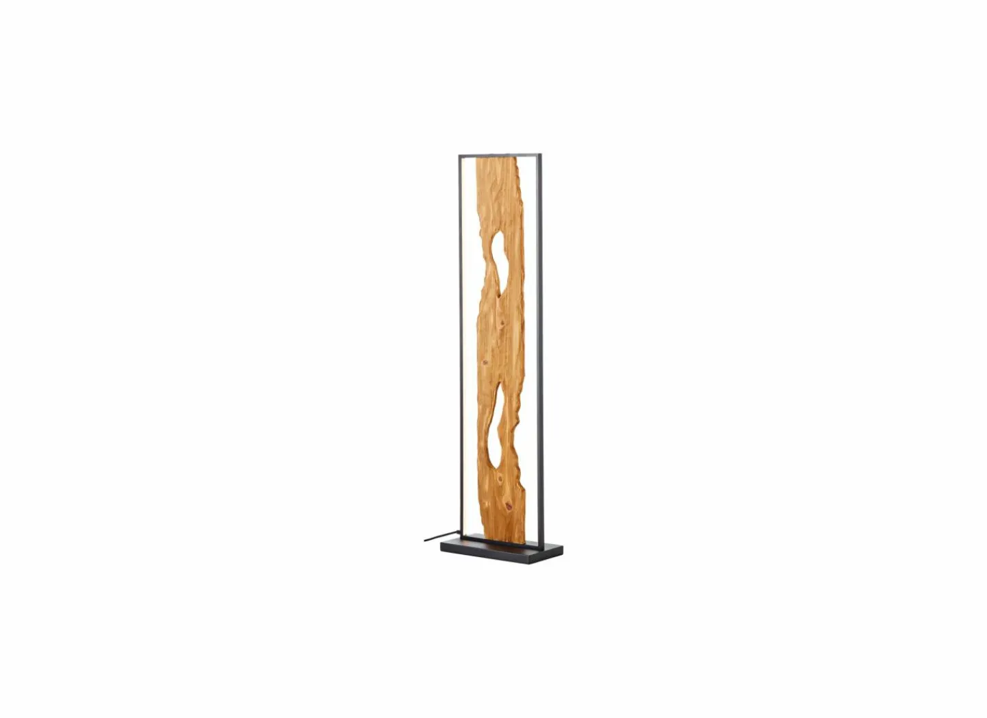 Brilliant Staande lamp Chaumont LED H120cm - hout massief - bruin- Andere Vloerlampen