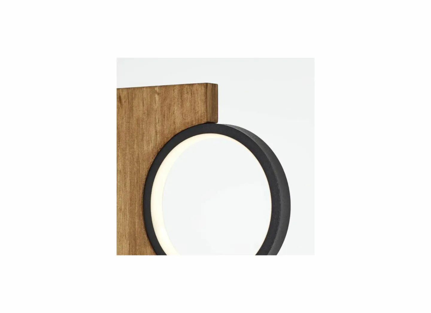 Brilliant Staande lamp Cheesy LED H140cm - FSC - zwart & hout- Andere Vloerlampen