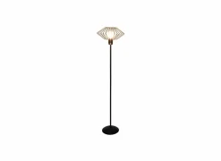 Staande lamp H150cm E27 - staal - zwart & koper- Andere Vloerlampen