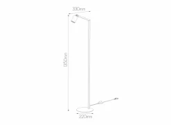 Andere Vloerlampen|Staande lamp H135cm GU10 - aluminium - wit