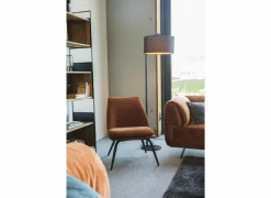 Andere Vloerlampen|Staande lamp Manuel H160cm E27 - metaal & kunststof - zwart