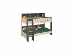 Stapelbed Leo 90x200cm - decor - beige met bodems- Stapelbedden|Stapelbedden