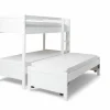 Stapelbed met bedlade Duet 90x200cm - decor - beuk wit- Stapelbedden|Eenpersoonsbedden