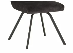 Eetkamerstoelen|Stoel Adore 46x60x87cm - stof - antraciet