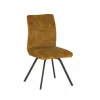 Stoel Adore 46x60x87cm - stof - goud- Eetkamerstoelen