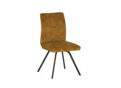Stoel Adore 46x60x87cm - stof - goud- Eetkamerstoelen