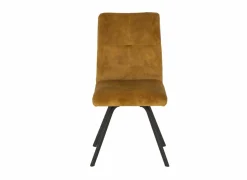 Stoel Adore 46x60x87cm - stof - goud- Eetkamerstoelen