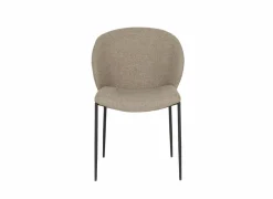 Stoel Aguila 55x60x84cm - stof - lichtbruin- Eetkamerstoelen