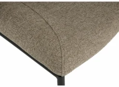 Stoel Aguila 55x60x84cm - stof - lichtbruin- Eetkamerstoelen