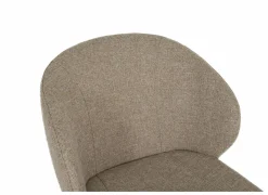 Stoel Aguila 55x60x84cm - stof - lichtbruin- Eetkamerstoelen