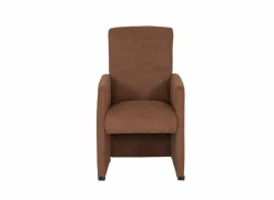 Stoel Aragon 60x70x100cm - stof - bruin- Eetkamerstoelen