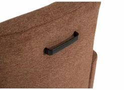 Stoel Aragon 60x70x100cm - stof - bruin- Eetkamerstoelen