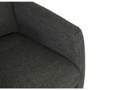 Eetkamerstoelen|Stoel Aragon 60x70x100cm - stof - antraciet