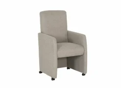 Eetkamerstoelen|Stoel Aragon 60x70x100cm - stof - greige