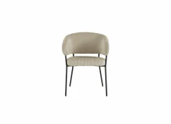 Eetkamerstoelen|Stoel Caly 60x62x81cm - ribfluweel - beige