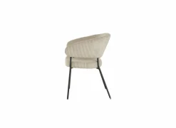 Eetkamerstoelen|Stoel Caly 60x62x81cm - ribfluweel - beige