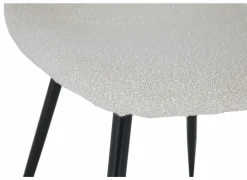 Stoel Charlton 44x53x87cm - molton - boucle beige- Eetkamerstoelen