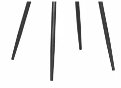 Keukenstoelen|Eetkamerstoelen|Stoel Chuck 45x42x86cm - lederlook - zwart