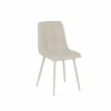 Stoel Churchill 46x54,5x85cm - metaal/stof - beige- Eetkamerstoelen