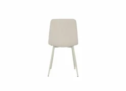 Stoel Churchill 46x54,5x85cm - metaal/stof - beige- Eetkamerstoelen