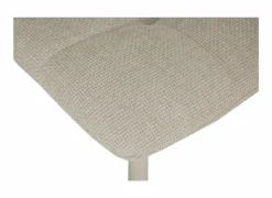 Stoel Churchill 46x54,5x85cm - metaal/stof - beige- Eetkamerstoelen