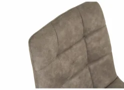 Stoel Churchill 46x54,5x85cm - metaal/stof - taupe- Eetkamerstoelen