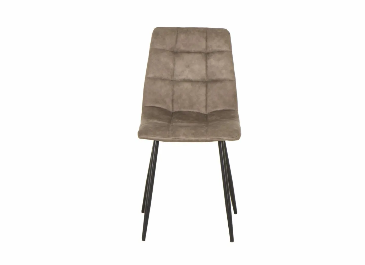 Stoel Churchill 46x54,5x85cm - metaal/stof - taupe- Eetkamerstoelen