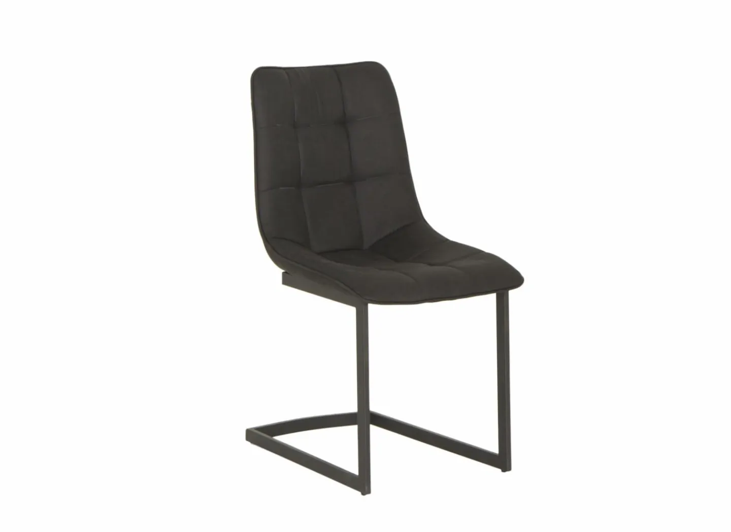 Stoel Cloud 46,5x57x86cm - microvezel - zwart- Eetkamerstoelen