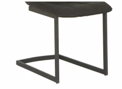 Stoel Cloud 46,5x57x86cm - microvezel - zwart- Eetkamerstoelen