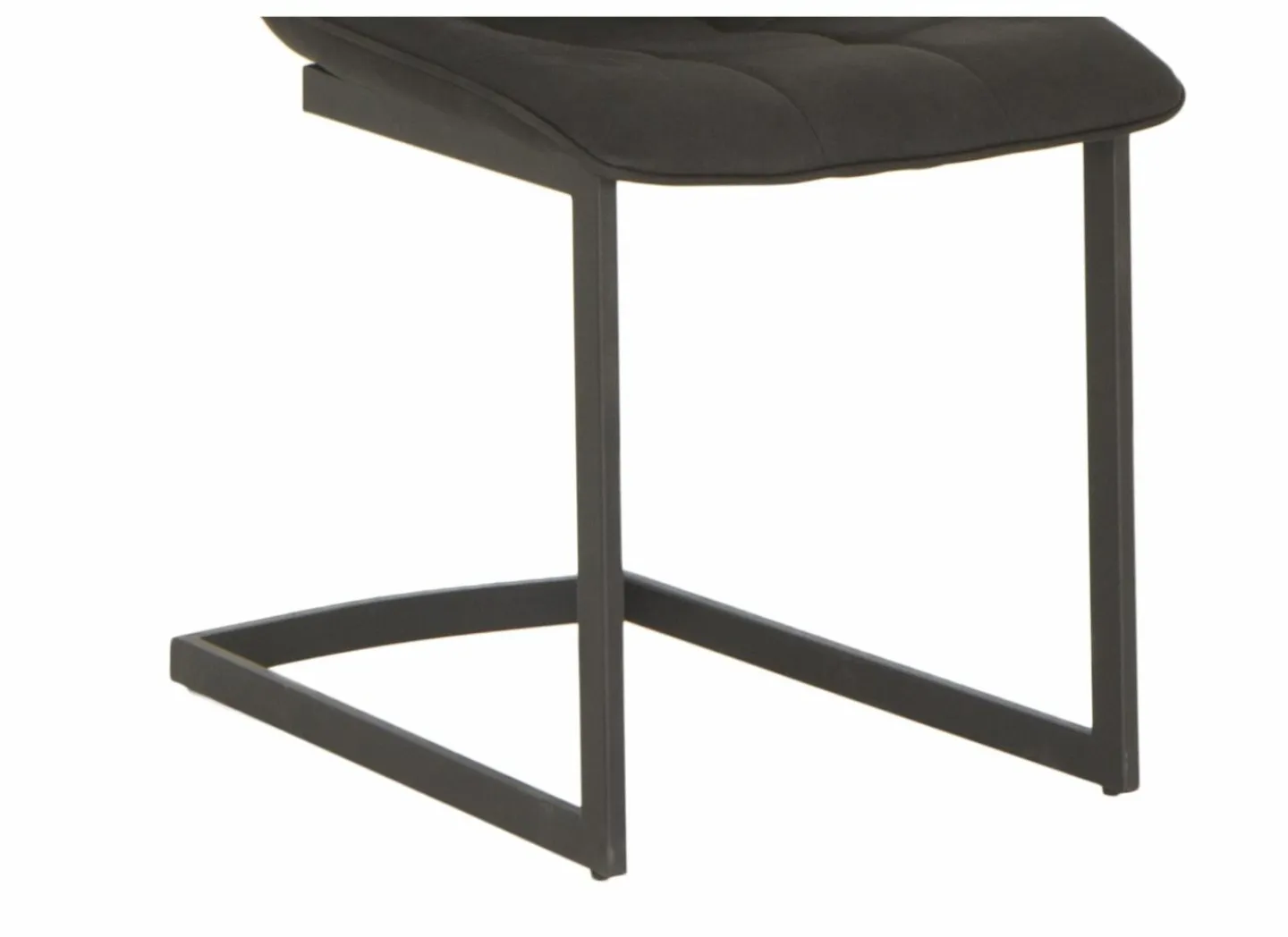 Stoel Cloud 46,5x57x86cm - microvezel - zwart- Eetkamerstoelen