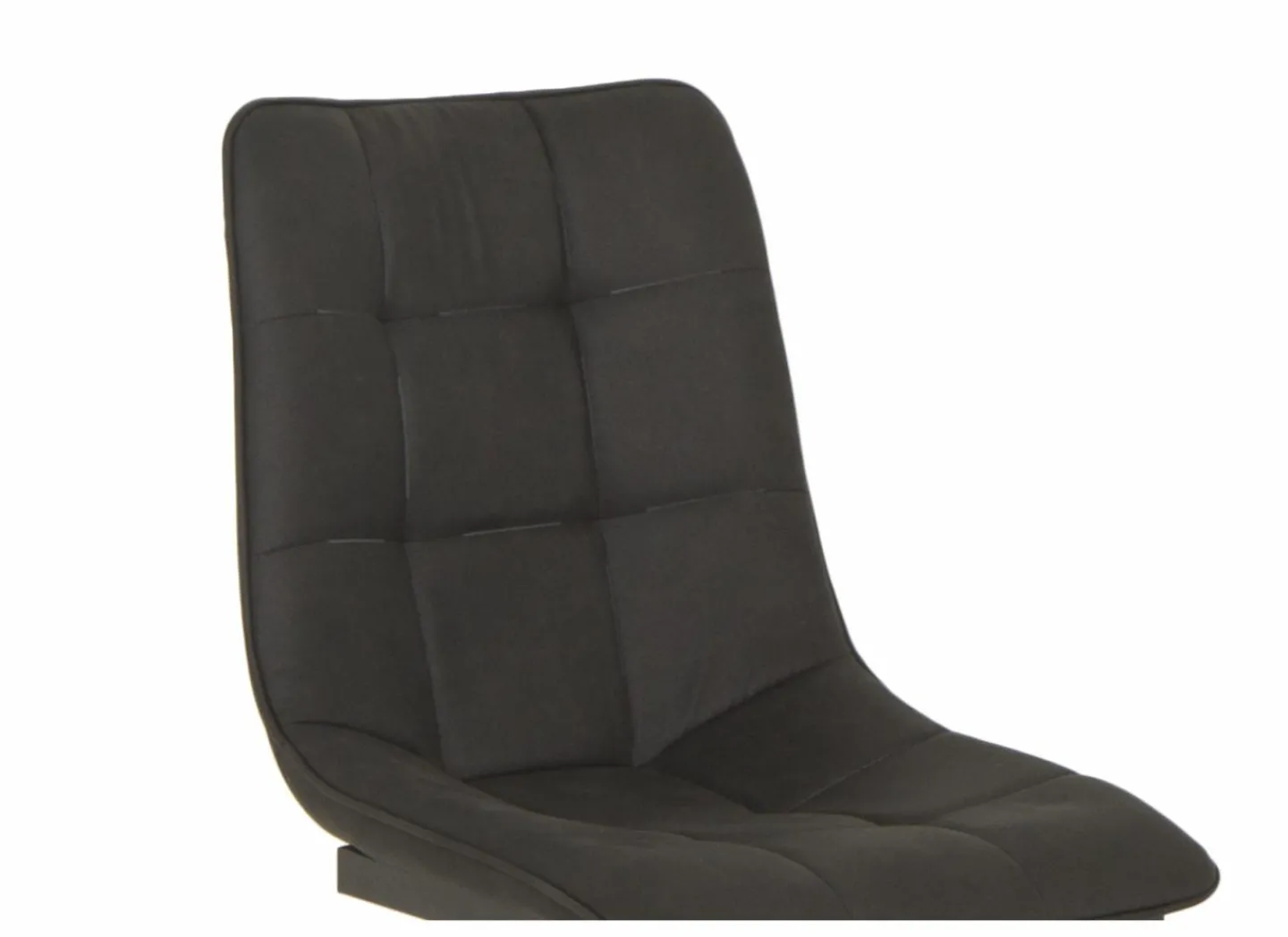 Stoel Cloud 46,5x57x86cm - microvezel - zwart- Eetkamerstoelen