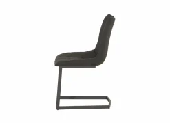 Stoel Cloud 46,5x57x86cm - microvezel - zwart- Eetkamerstoelen