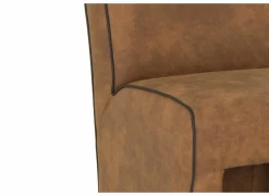 Eetkamerstoelen|Stoel Cowboy 51x60x95cm - microvezel - cognac preston