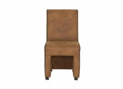 Eetkamerstoelen|Stoel Cowboy 51x60x95cm - microvezel - cognac preston