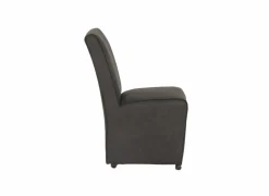 Stoel Cowboy 51x60x95cm - microvezel - zwart preston- Eetkamerstoelen