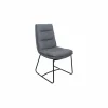 Stoel Crux 64x50x92cm - stof - grijs- Eetkamerstoelen