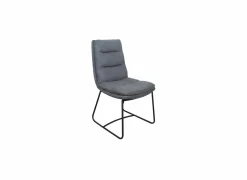 Stoel Crux 64x50x92cm - stof - grijs- Eetkamerstoelen