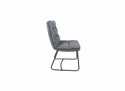 Stoel Crux 64x50x92cm - stof - grijs- Eetkamerstoelen