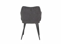 Eetkamerstoelen|Stoel Daly 55x60x86cm - polyestervezel - grijs