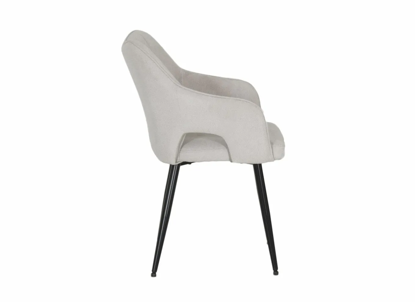 Eetkamerstoelen|Stoel Daly 55x60x86cm - polyestervezel - beige