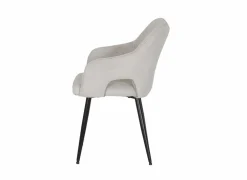 Eetkamerstoelen|Stoel Daly 55x60x86cm - polyestervezel - beige