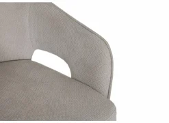 Eetkamerstoelen|Stoel Daly 55x60x86cm - polyestervezel - beige