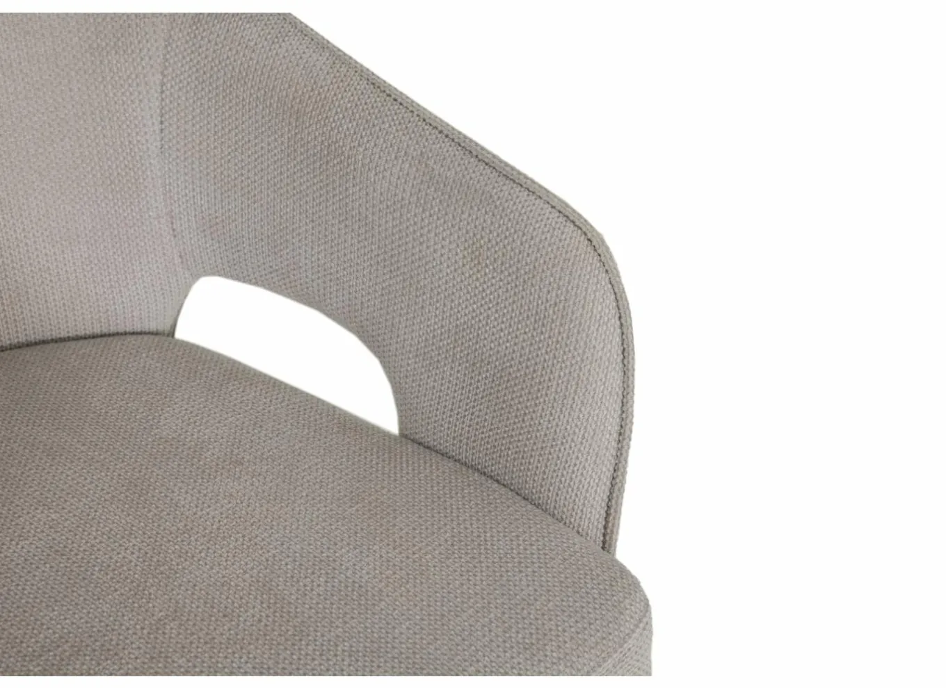 Eetkamerstoelen|Stoel Daly 55x60x86cm - polyestervezel - beige