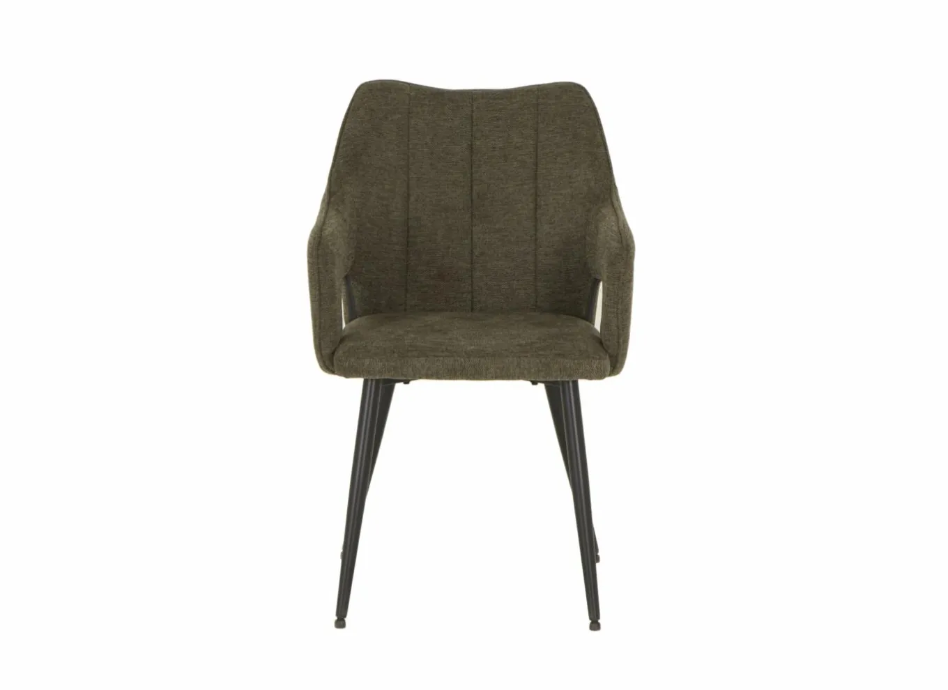 Eetkamerstoelen|Stoel Daly 55x60x86cm - polyestervezel - groen