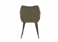Eetkamerstoelen|Stoel Daly 55x60x86cm - polyestervezel - groen