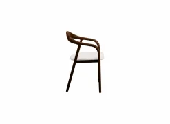 Eetkamerstoelen|Stoel Donna 56,5x53x79,4cm - beuk massief & polyestervezel - walnoot