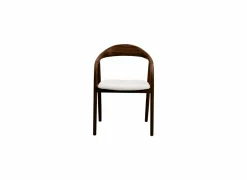 Eetkamerstoelen|Stoel Donna 56,5x53x79,4cm - beuk massief & polyestervezel - walnoot
